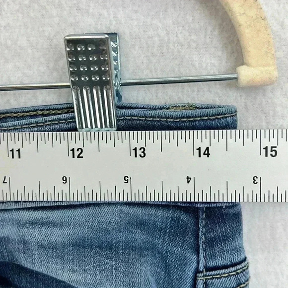 Kancan Ollie Jeans Sz 9/28 High Rise Ankle Skinny Buttonfly Raw Edge Hem KC8568D - Picture 14 of 14